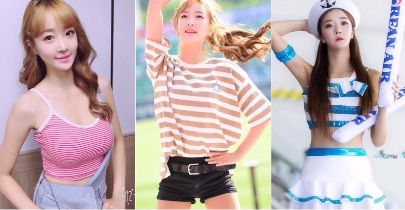 啦啦隊正妹「可愛美乳」橫掃，逆天長腿配上甜美笑容，網友中招啦！