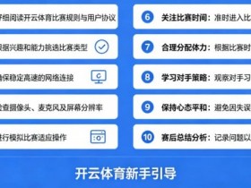 【蜗牛电竞】给新手的10条忠告:在开云体育开始你的第一场比赛