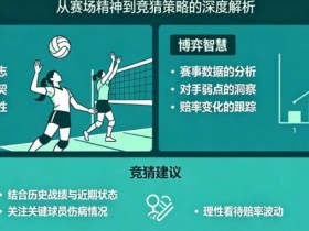 【蜗牛电竞】排球竞猜的量化逻辑:从“女排精神”到数据模型