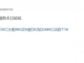 【蜗牛电竞】太多的意想不到!涵艺更博:这届EWC真是赌狗末日哈哈