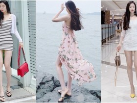 【蜗牛电竞】路邊驚見「九頭身白皙辣妹」美腿視角有夠犯規!迷人的「苗條曲線」畫面好強大