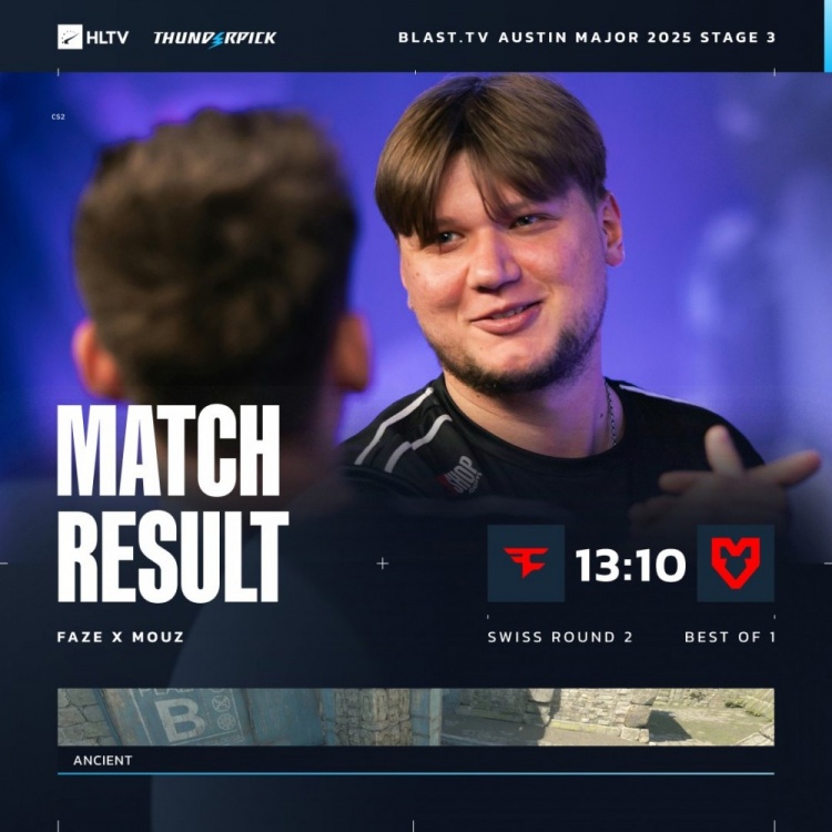 🎮杀鼠焉用s1mple狙！雨神寒王鸡哥齐火力全开 FaZe战胜MOUZ