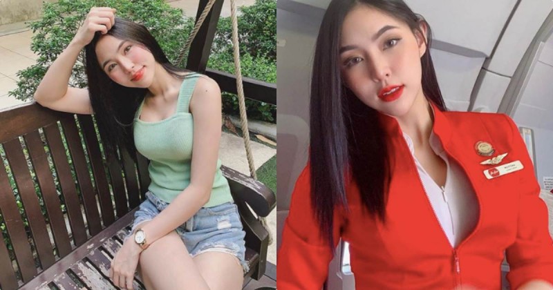 亞洲航空超辣空姐「Boe Nutcha V」，爆乳好曲線瘋狂圈粉啊！