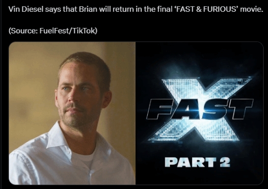 真See You Again了？！外媒曝环球拒拍《速激》最后一部 除非预算大缩水