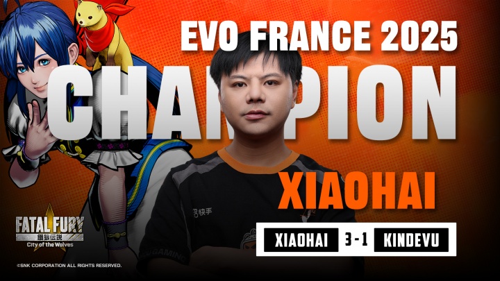 【蜗牛电竞】剑指150万刀大赛!Xiaohai夺法国EVO饿狼冠军 3-1日本选手Kindevu
