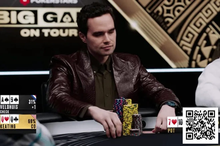 【EV扑克】话题 | 河牌扼杀巨池!Alan Keating与Lex Veldhuis的50万美金对决功亏一篑【蜗牛电竞】