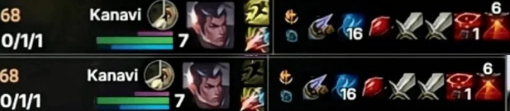 【蜗牛电竞】心态爆炸❓Kanavi首局9分40秒A爆炸果实失误 交闪打野怪