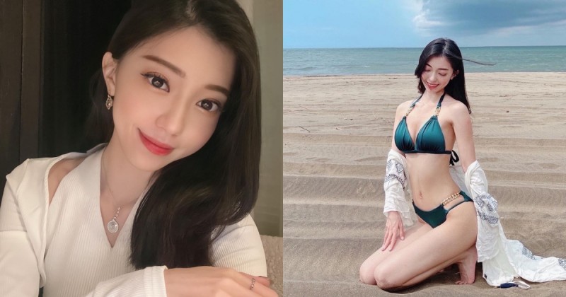 【蜗牛电竞】氣質小隻馬「蓉蓉兒」夏天第一套！海邊秀窈窕體態，「蠻腰美腿」太厲害啦！
