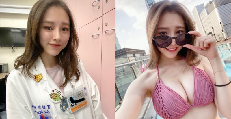 【蜗牛电竞】正妹醫檢師「柯柯」白袍底下藏飽滿身材　打籃球都帶球走步