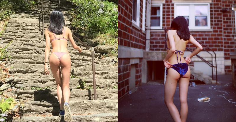 【蜗牛电竞】登山驚見前方「纖瘦正妹」有逆天長腿還內建絕美翹臀！意圖使人無法跟著走！