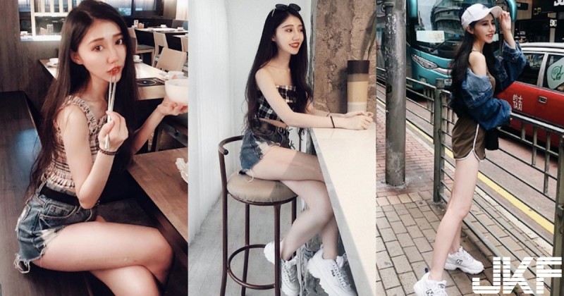 【蜗牛电竞】這腿100分！街邊捕捉火辣「奶油肌長腿」！超性感坐姿讓人無法不多看一眼！