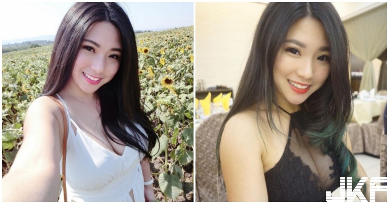 【蜗牛电竞】氣質超甜美的雪乳正妹！「露美胸賞花」遊客都被電暈！