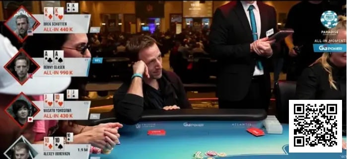 【EV扑克】四家全下！AA、KK、TT、同花，谁是最后赢家？【蜗牛电竞】