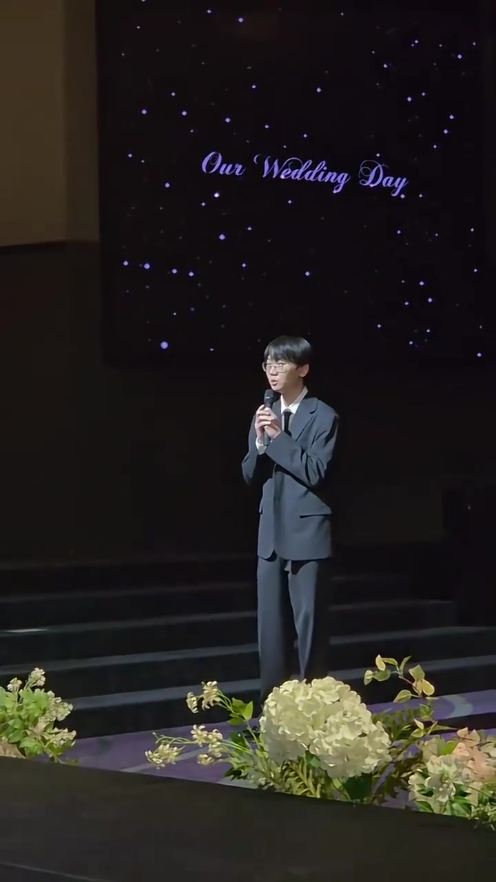 Doran唱祝福歌曲前的发言：我唱歌并不算好，只是会用心去唱的