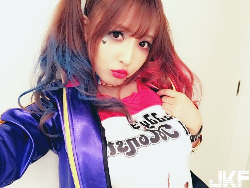 【蜗牛电竞】三上悠亞模扮「小丑女」　網友：最完美Cosplay！