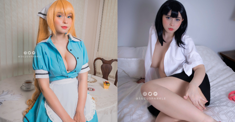 【蜗牛电竞】奶香四溢！巨乳Coser胸前「長輩」太強悍　動不動就跑出來Say Hi刷存在感