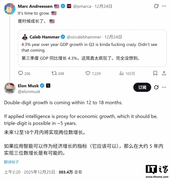 【蜗牛电竞】马斯克预测：AI 和机器人将彻底消除贫困与饥饿 工作将变成“可选项”