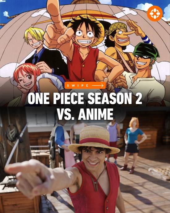 【蜗牛电竞】《海贼王》真人版第二季与动漫角色对比：薇薇变黑人 罗宾美爆！