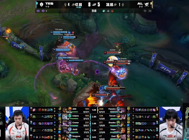 【蜗牛电竞】只送大的！TES最高领先4.8K经济一波四换零外加龙魂、大龙全送