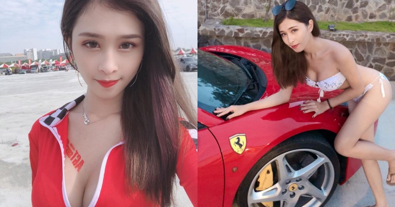 【蜗牛电竞】天氣太熱想解拉鍊！虎牙甜心「Dona羽潔」香車美人標配 看了真的有火在燒～