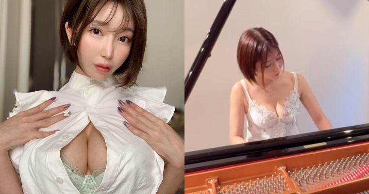 【蜗牛电竞】G 級女星「古河由衣」琴藝了得！「穿這樣彈琴」讓網友分心了