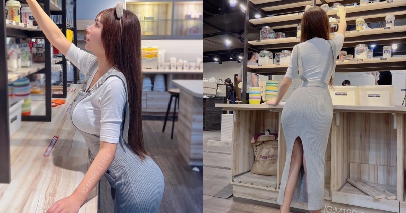 【蜗牛电竞】巨乳小隻馬「念念」DIY做蛋糕，包緊緊還是藏不住「前凸後翹」超火辣曲線！