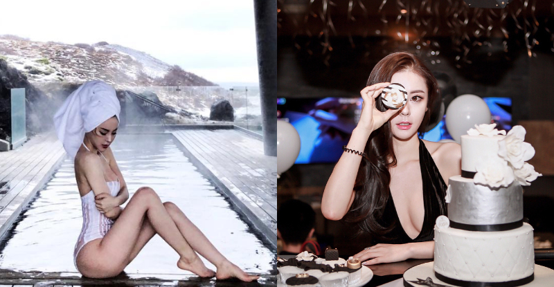 【蜗牛电竞】服飾店「正妹老闆娘」雪地泡溫泉　大曬白嫩雙乳！一雙逆天長腿超性感！