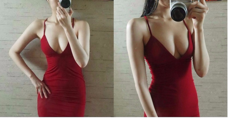 【蜗牛电竞】性感OL深V自拍，窄裙包緊緊「臀型乍現」！逼人跳槽當他同事…