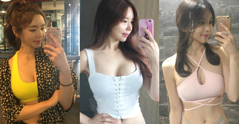 【蜗牛电竞】妹子自備一對「飽滿上圍」振奮人心，超短上衣大露「精緻馬甲線」！畫面惹火