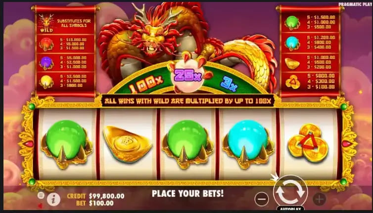 【蜗牛电竞】大发娱乐全新巨作《金龙吐珠》——巨龙守护，财富绽放