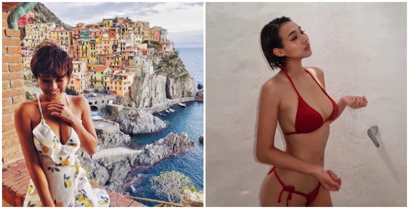 【蜗牛电竞】風景實在太豪華！短髮「爆乳正妹」胸前有料身材太火辣，根本沒人再看風景啦！