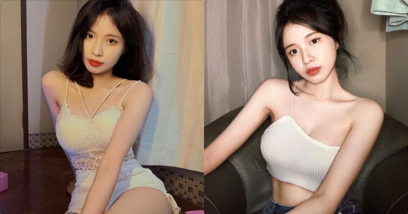 【蜗牛电竞】愛喝黑糖鮮奶的「性感平面設計師」，「露一邊的胸型」特別誘人！