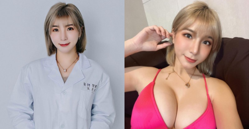 【蜗牛电竞】寵物營養師「張皮皮」白袍底下藏巨乳　飼主看到也跟著汪汪叫