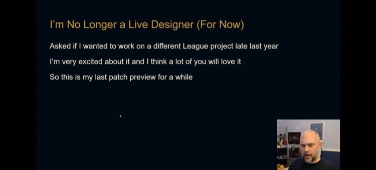 【蜗牛电竞】设计师Phreak宣布暂时离开平衡团队:参与另一个LOL相关项目工作