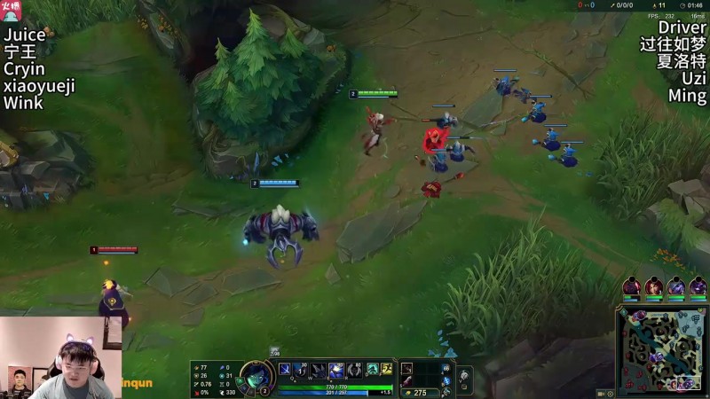 【蜗牛电竞】上单Driver加入Uzi队首秀，Uzi招牌VN8-1爆杀宁王队！