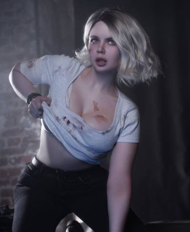 【蜗牛电竞】身材太傲人😍顶级洋女COSER《生化9》格蕾丝