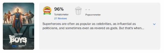 【蜗牛电竞】《黑袍》最终季烂番茄开分高达96%！祖国人收官战迎来开门红