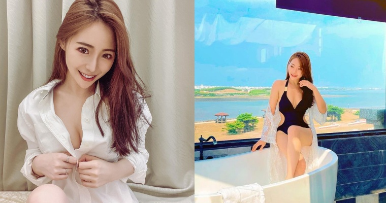 【蜗牛电竞】正妹領隊「佳佳」泳裝大秀「E 級棒」身材！甜問：要一起洗澎澎嗎？