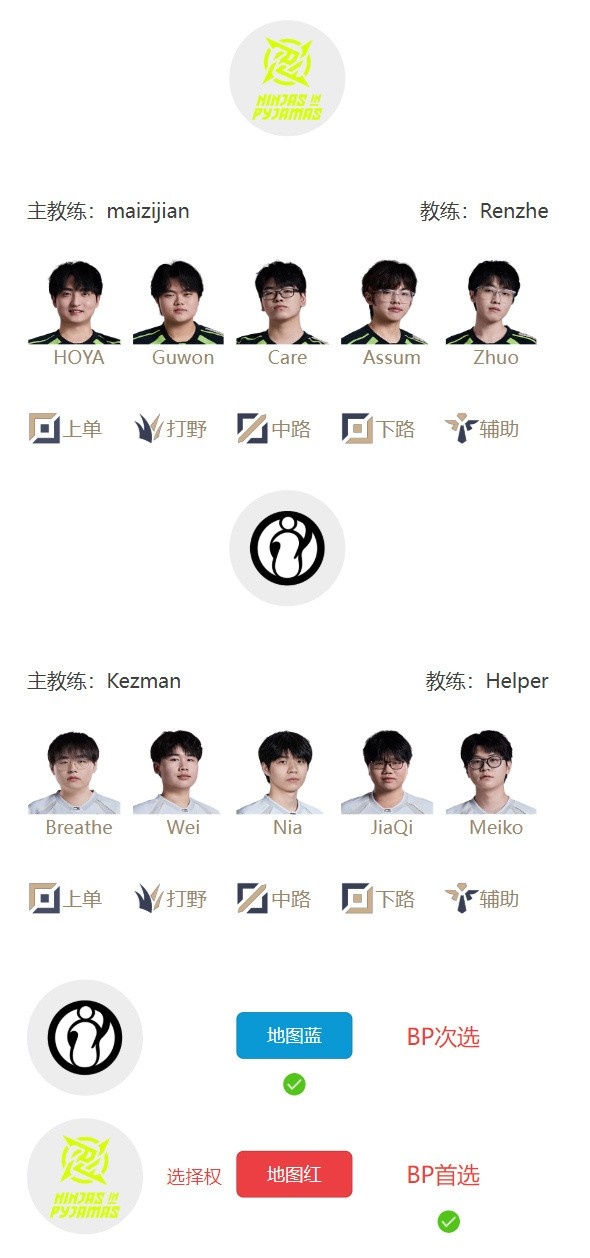 【蜗牛电竞】LPL明日首发名单:Guwon对阵Wei;Tian对阵Monki!
