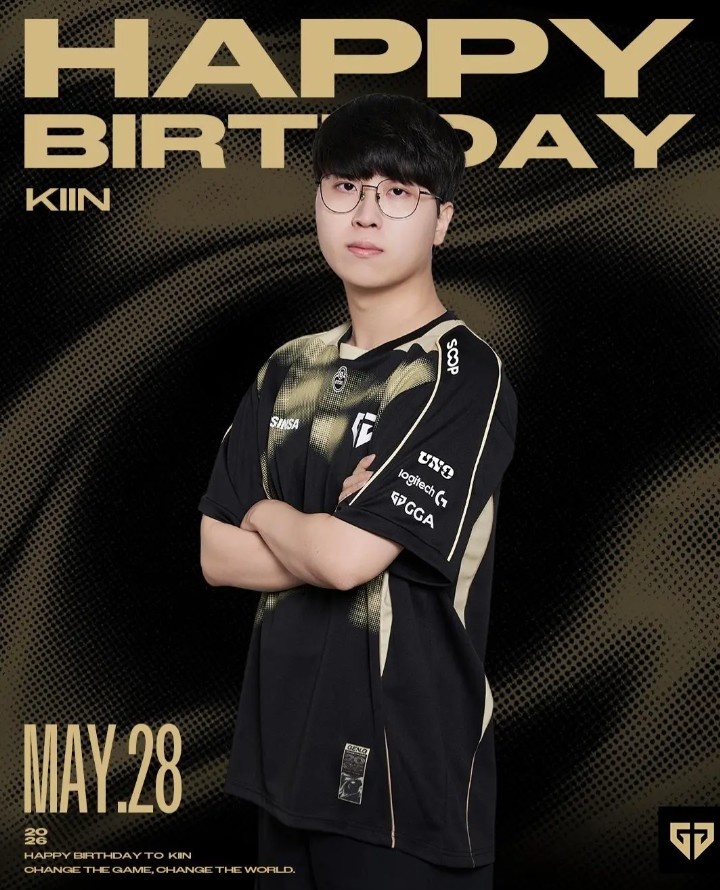【蜗牛电竞】GEN为Kiin送上生日祝福:🎉 Happy Kiin Day 🎉 