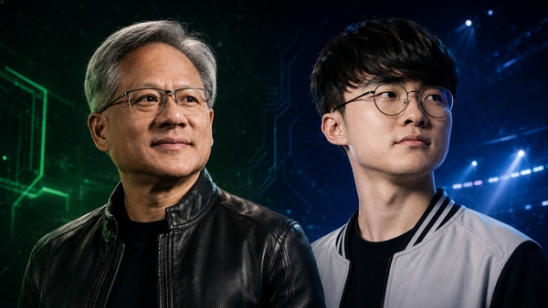 【蜗牛电竞】李总排面！韩媒：英伟达CEO黄仁勋正协调与T1选手Faker会面