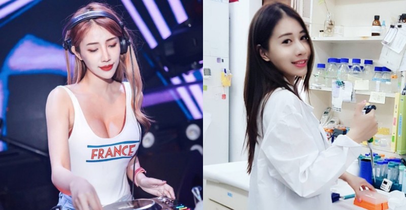 【蜗牛电竞】性感DJ「米小米 mina」攻佔舞台爆乳刷碟　雙峰跟著節奏彈跳打節拍