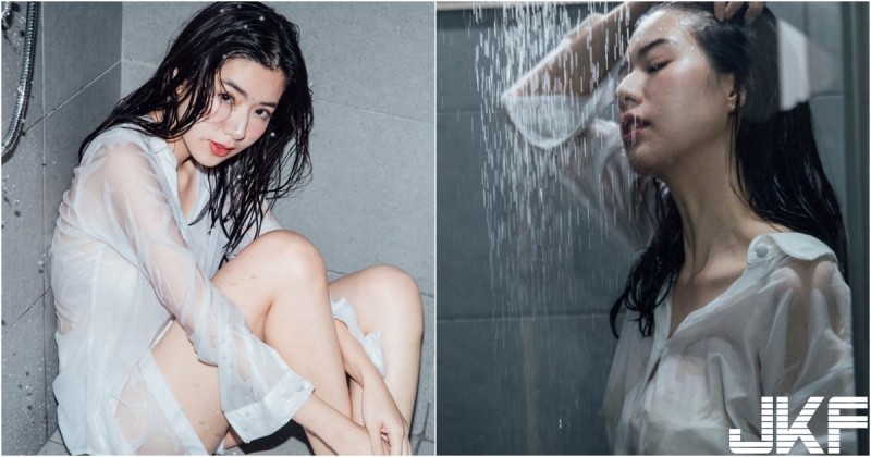 【蜗牛电竞】浴室裡的誘惑美景！「氣質奶妹」渾身濕透！白襯衫貼身「若隱若現」畫面好撩人！