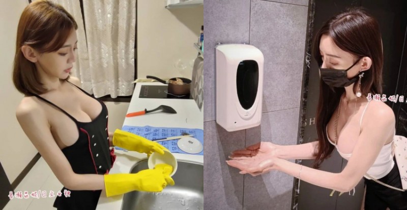 【蜗牛电竞】有這樣的老婆你幾點回家？最辣日文老師「長瀨昆妮」爆乳洗碗