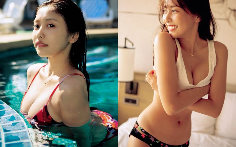 【蜗牛电竞】兼具可愛與性感！天使嫩模「佐野ひなこ」極品甜笑讓人融化　彎腰露深溝畫面一片肉色