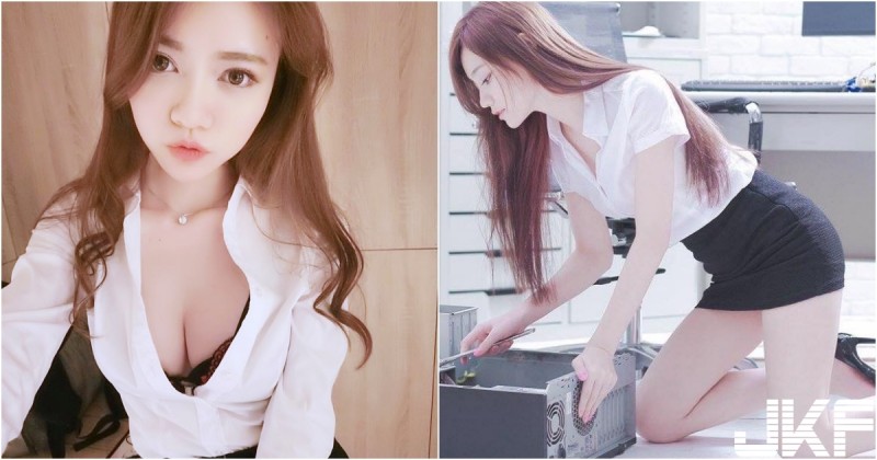 【蜗牛电竞】洋娃娃般的「性感小秘書」！火辣爆乳小窄裙秀美腿！是老闆都想幫她加薪了！