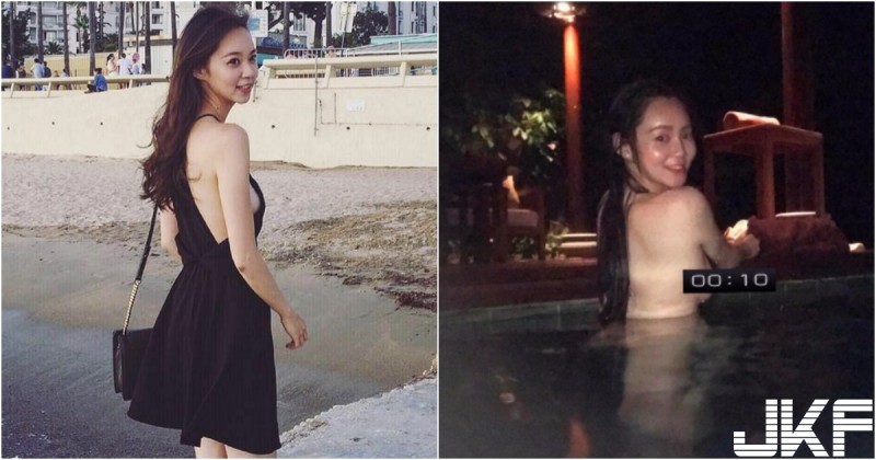 【蜗牛电竞】台灣妹子海邊「露白皙側乳」！忘記帶泳裝乾脆「脫衣下水」！滿滿福利好狂啊！