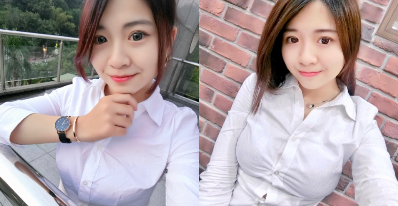 【蜗牛电竞】「甜美OL」飽滿美乳快把襯衫扣子撐爆！窄裙露出「逆天長腿」太火辣！